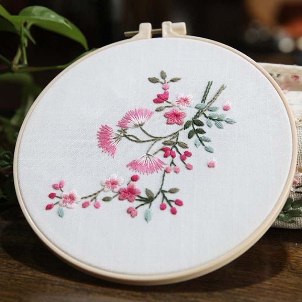 flower embroidery kit Handmade Embroidery Beginner